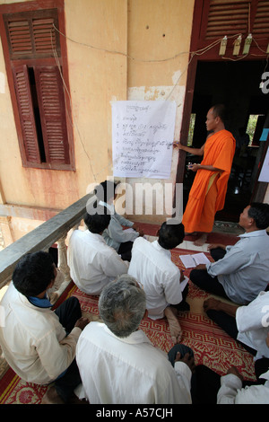 Je Painet2094 Cambodge kiri ang pagode bouddhiste po la province de Kampong Speu classe environnement enseignement moine bouddhisme 2006 Banque D'Images