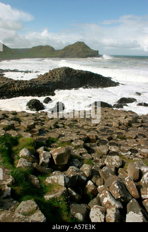 Royaume-uni Irlande du Nord dans le comté d'Antrim Giants Causeway Banque D'Images