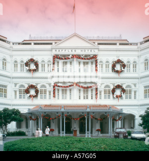 Soft focus shot de Raffles Hotel, Singapore Banque D'Images