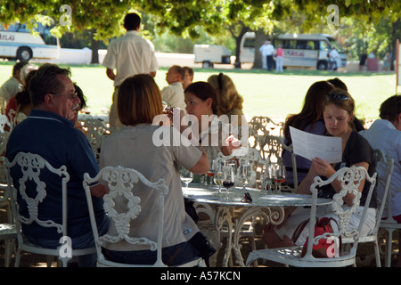 Dégustation de vin.Boschendal Wine Estate Western Cape. L'Afrique du Sud. Lsf Banque D'Images