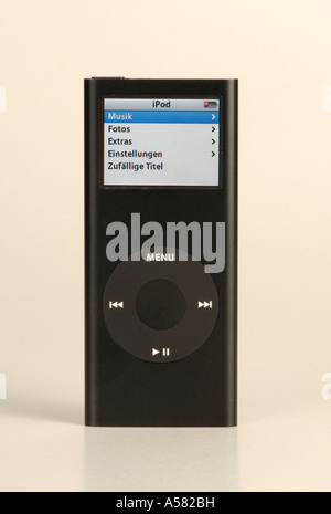 Apple iPod nano II noir Banque D'Images