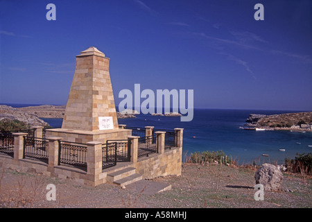 Lindos Bay à l'île de Rhodes. XPL 4867-456 Banque D'Images