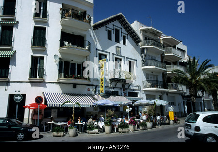 Sitges Espagne Spanish restaurant bar plage pub Banque D'Images
