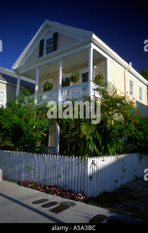 Maison traditionnelle Key West Florida Keys Floride États-Unis États-Unis États-Unis États-Unis États-Unis d'Amérique Banque D'Images