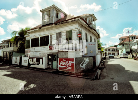 Belize City Club Queen Anne Banque D'Images