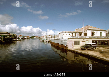 Belize Belize City Haulover Creek Banque D'Images