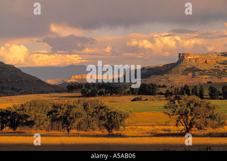 Montagnes Maluti, Eastern Highlands, The Free State, Afrique du Sud Banque D'Images