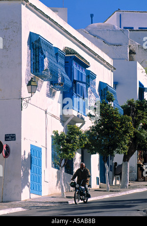 Sidi Bou Saïd, Tunisie Banque D'Images