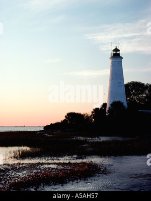 St Marks National Wildlife Refuge phare Banque D'Images