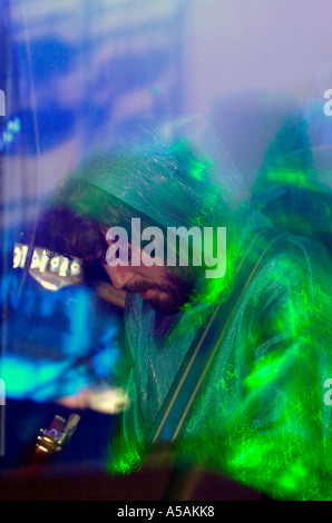 Huw Bunford guitariste Super Furry Animals Afon Lido Port Talbot au Pays de Galles du Sud Banque D'Images