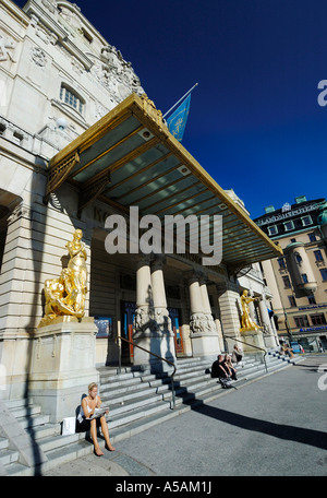 Le Théâtre Dramatique Royal situé à Stockholm Nybroviken par est la scène nationale de théâtre Banque D'Images