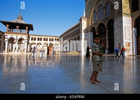 La mosquée des Omeyyades, Damas, Syrie Banque D'Images