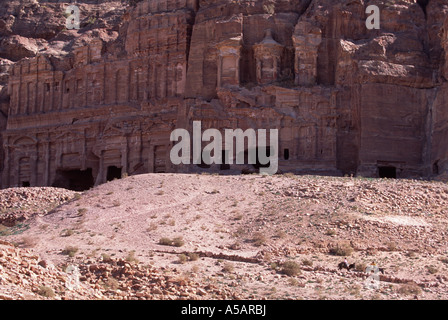 Site archéologique, Petra, Jordanie Banque D'Images