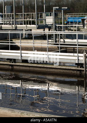 Le recyclage de l'eau de l'installation d'épuration Tiel Pays-Bas Banque D'Images