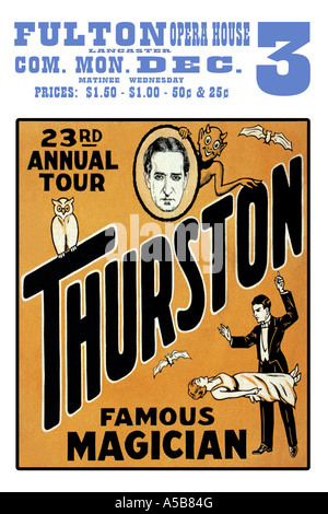 Thurston, célèbre magicien 23e tournée annuelle Banque D'Images