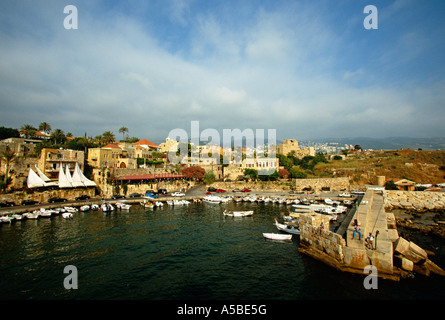 Port de Byblos, Liban Banque D'Images