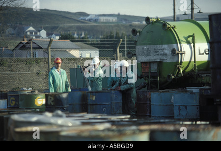 Le nettoyage des déchets toxiques dangereux illégale au site dans la vallée de l'Rhymny Site en Galles du Sud est maintenant effacée Wales UK Banque D'Images