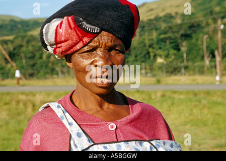 Le portrait d'une femme Xhosa Afrique du Sud Banque D'Images