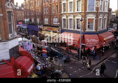 Une journée bien remplie à la brixton market à Londres UK Banque D'Images