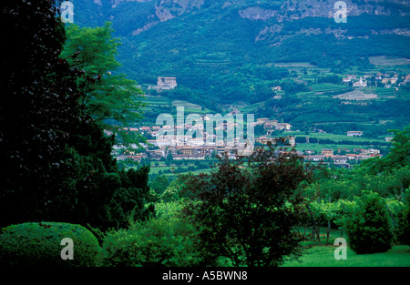 Paysage d'Probizer villa Isera Trentin-Haut-Adige Italie Banque D'Images