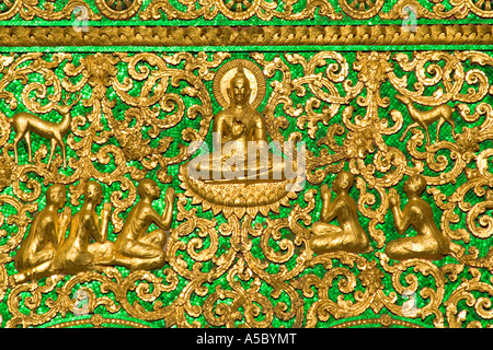 Sala Pha Bang Temple partie de Palais Royal, Musée National de Luang Prabang au Laos Banque D'Images