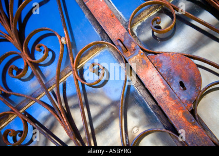 La rouille détails Still Life La Recoleta Cemetery Le cimetière de Recoleta Buenos Aires Argentine Amérique du Sud Banque D'Images