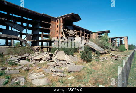 Piazzetta/Rügen, KDF-Anlage, Ferienanlage der Kraft durch Freude Organisation (Deutsche Arbeitsfront) 1935-1951, Ruine Banque D'Images