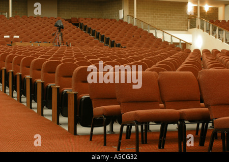 Sièges dans un auditorium Banque D'Images