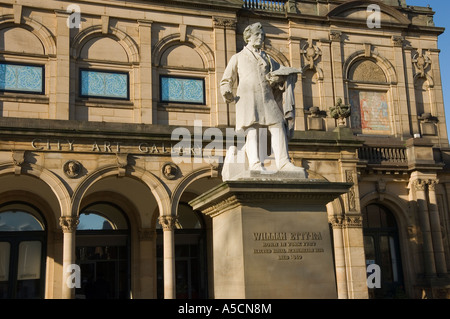 Statue de William Etty à l'extérieur de la ville Galerie d'art Exhibition Square York North Yorkshire Angleterre Royaume-Uni Grande-Bretagne Banque D'Images