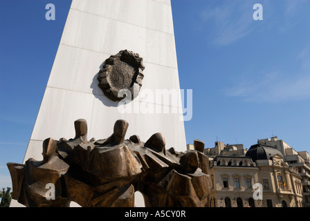 Mémorial de la Renaissance (Memorialul Renasterii) commémoration des victimes de 1989 révolution roumaine, Bucarest, Roumanie Banque D'Images