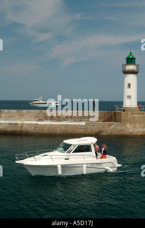 Port de Le Palais, Belle Ile en Mer, Bretagne Banque D'Images
