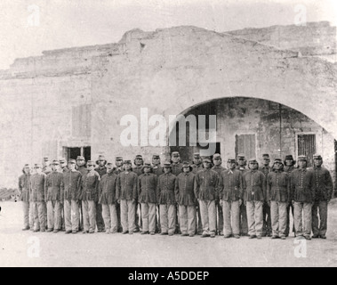 Des troupes militaires indiens à St Augustine en Floride Banque D'Images