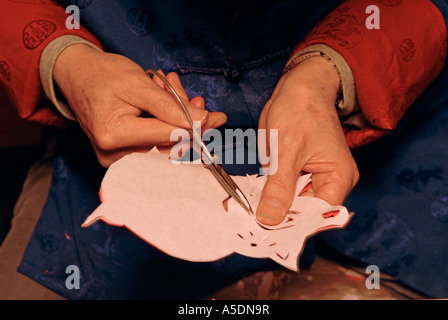 Traditional Chinese papercut Banque D'Images