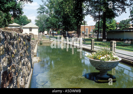 Berkeley Springs State Park, à Berkeley Springs, en Virginie de l'Ouest Banque D'Images