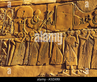 Pierres de soulagement à Katnak, temple de Louxor, Egypte Banque D'Images