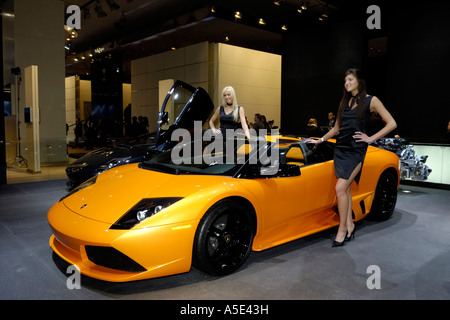 Lamborghini Murcielago LP640 Roadster à la North American International Auto Show 2007 Banque D'Images