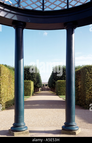 Hannover-Herrenhausen, Großer Garten, Säulentempel, Blick auf die kleine Kaskade Banque D'Images