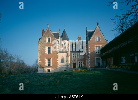 Amboise, Le Clos Lucé, Léonard de Vinci von Alterssitz Banque D'Images