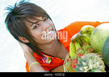 Katoey Portrait travesti Thaï Banque D'Images