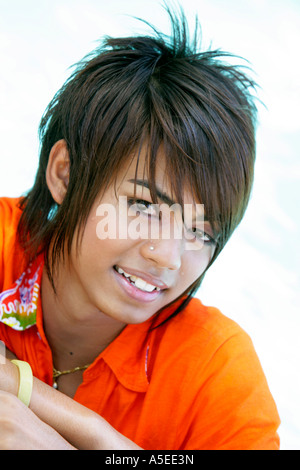 Katoey Portrait travesti Thaï Banque D'Images