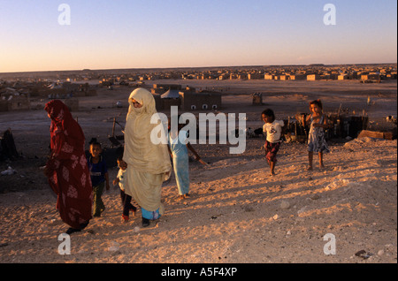 Les réfugiés sahraouis de Tindouf en Algérie de l'Ouest Banque D'Images