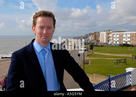 Gregory Barker, député conservateur d'Hastings et Battle, East Sussex et le ministre de l'environnement, de l'ombre Banque D'Images