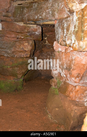 Dh Vinquoy Hill EDAY néolithique des Orcades tombeau chambré un intérieur de quatre compartiments Banque D'Images