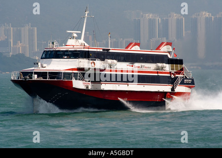 Hong Kong et Macao Hong Kong Chine hydroptère à turboréacteur Banque D'Images