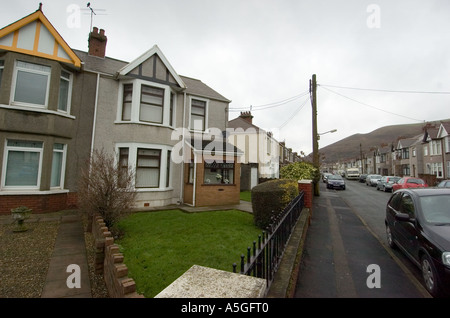 La première maison de l'acteur Anthony Hopkins à Port Talbot, Pays de Galles, Royaume-Uni. Banque D'Images