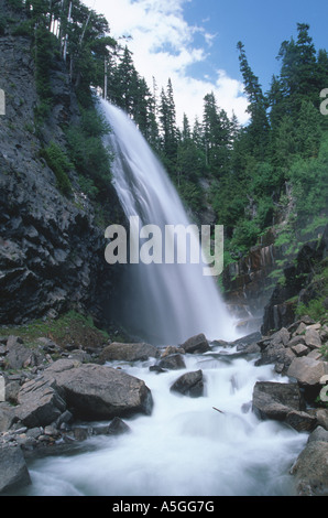 Nevada Falls, USA, Washington, Mount Rainier National Park Banque D'Images