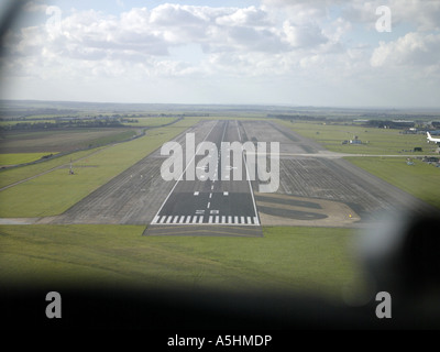 La piste de l'aéroport Manston, Kent, Angleterre SE Banque D'Images