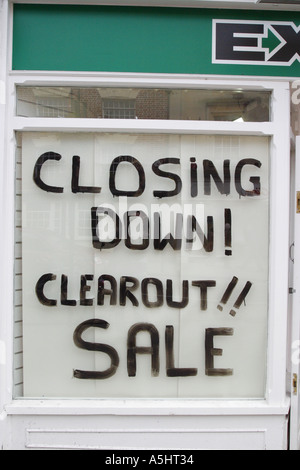 Fermeture Braderie high street Banque D'Images