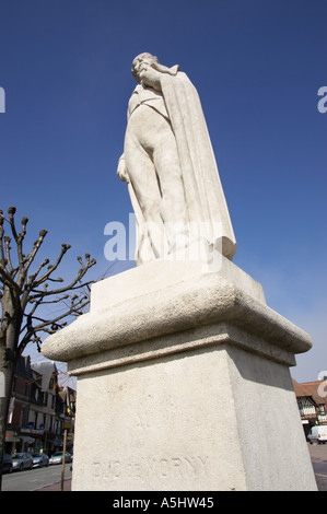 Statue du Duc de Morny en place Morny Deauville Normandie France Banque D'Images