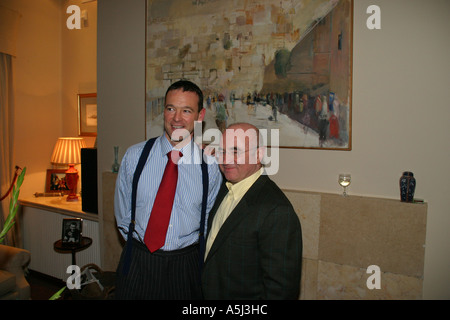 Bob Hoskins et Simon Gerard McDonald ambassadeur britannique en Israël Janvier 2006 Banque D'Images